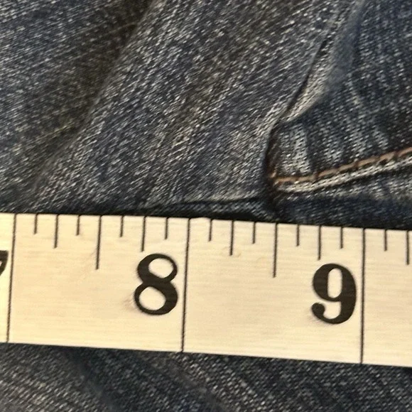 NWT Tommy Hilfiger Double Button Wide Leg Denim Capri Pants Size 10 - Picture 10 of 11